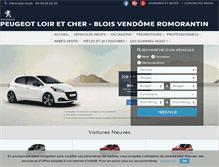 Tablet Screenshot of peugeot-blois.fr